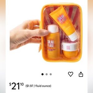 Solar flare, travel size items